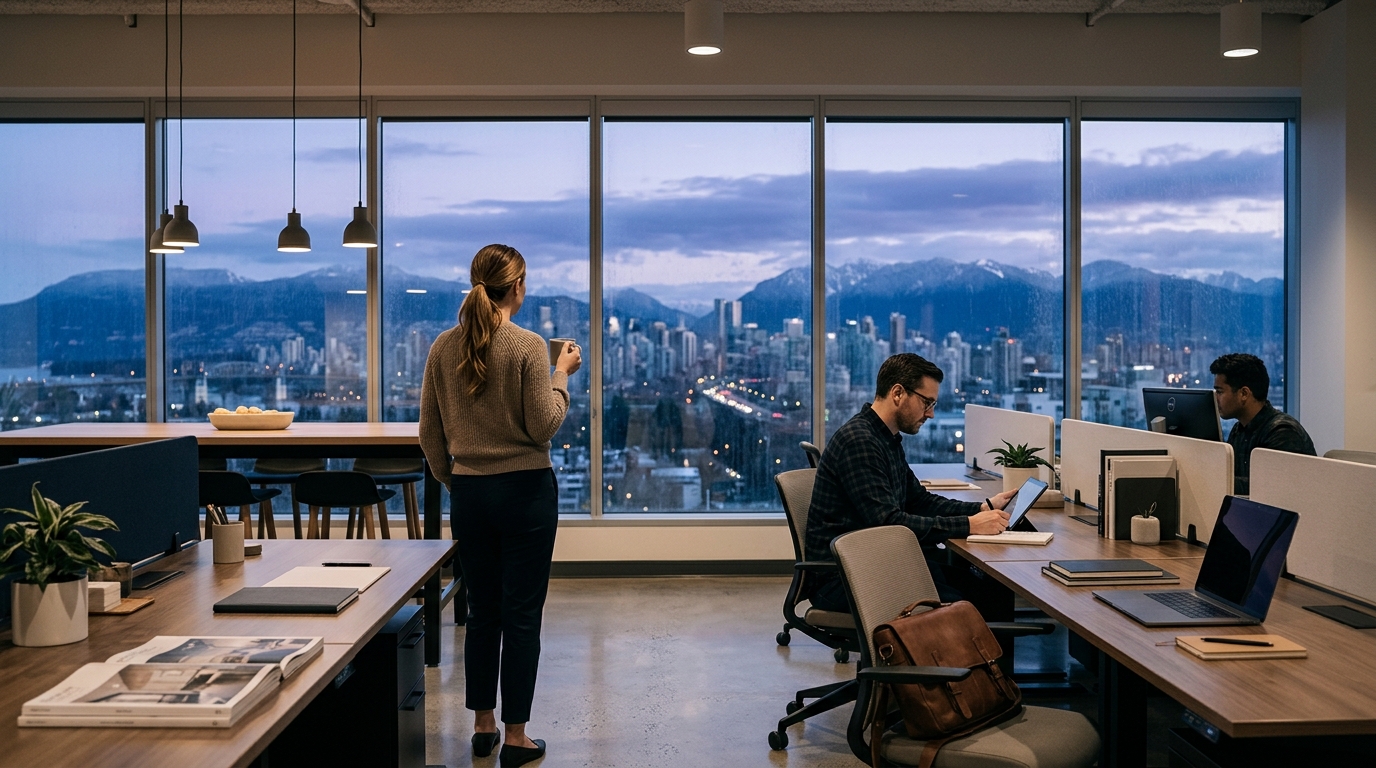 Commercial facility overlooking Vancouver and the Lower Mainland